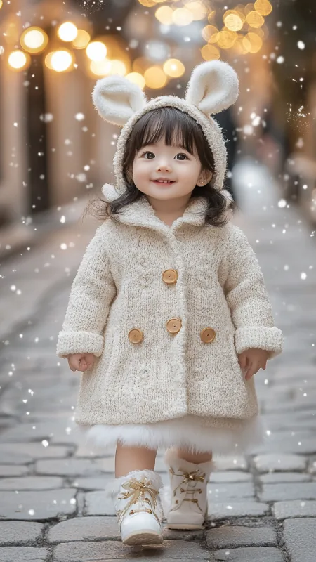 Cute Little Girl Phone Wallpaper