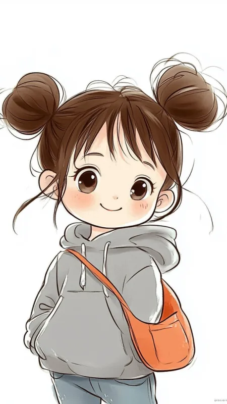 Cute Little Girl Phone Wallpaper