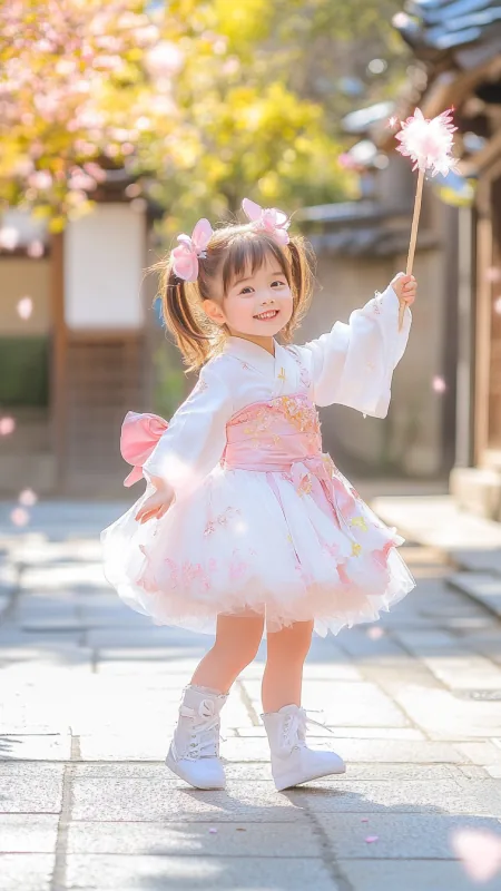 Cute Little Girl Phone Wallpaper