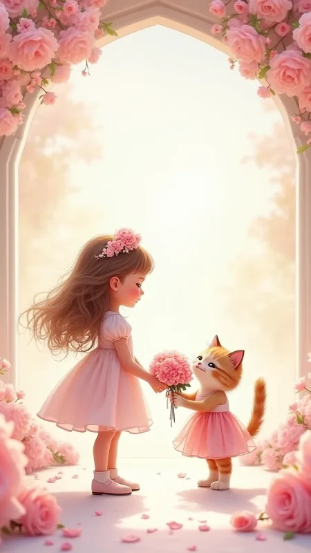 Cute Little Girl Phone Wallpaper