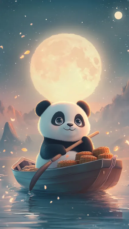 Cute Panda Phone Wallpaper