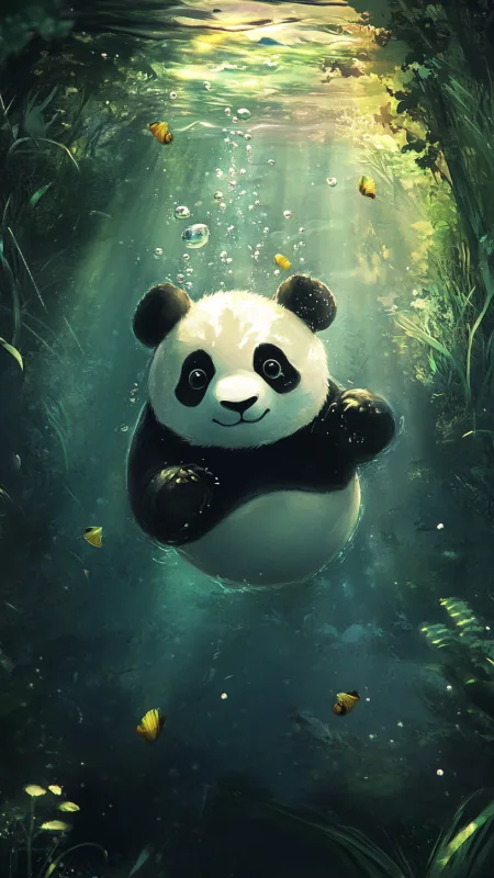 Cute Panda HD Wallpaper