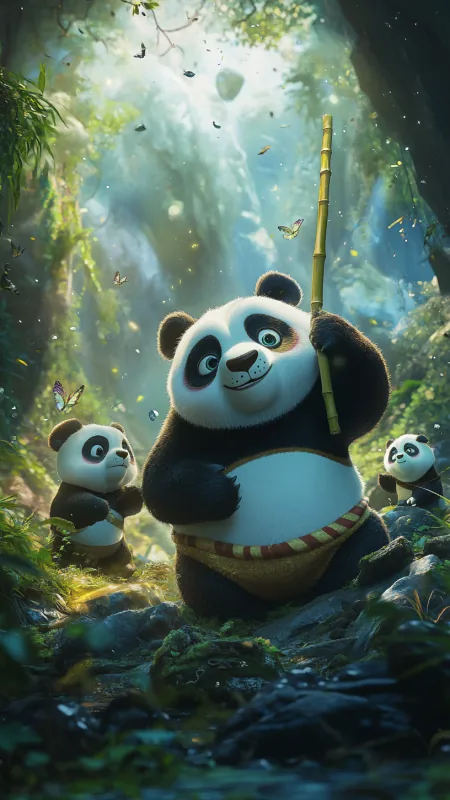 Cute Panda HD Wallpaper