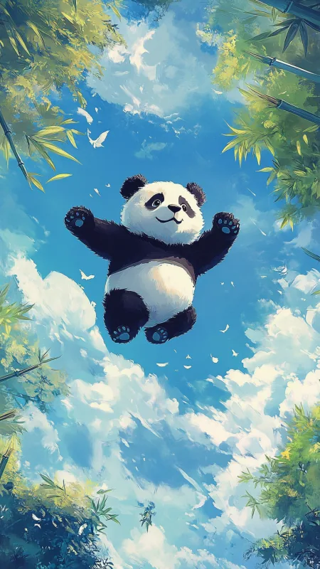 Cute Panda Phone Wallpaper