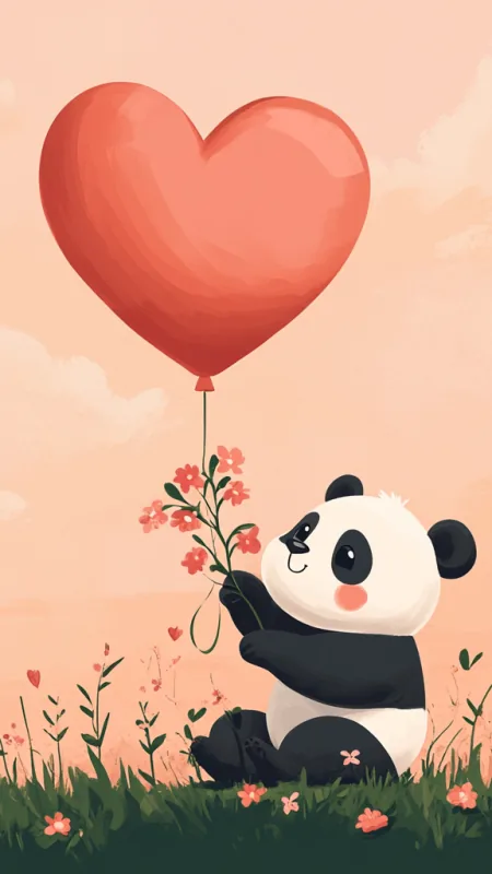 Cute Panda HD Wallpaper