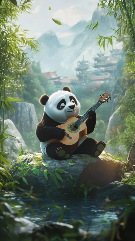 Cute Panda Phone Wallpaper