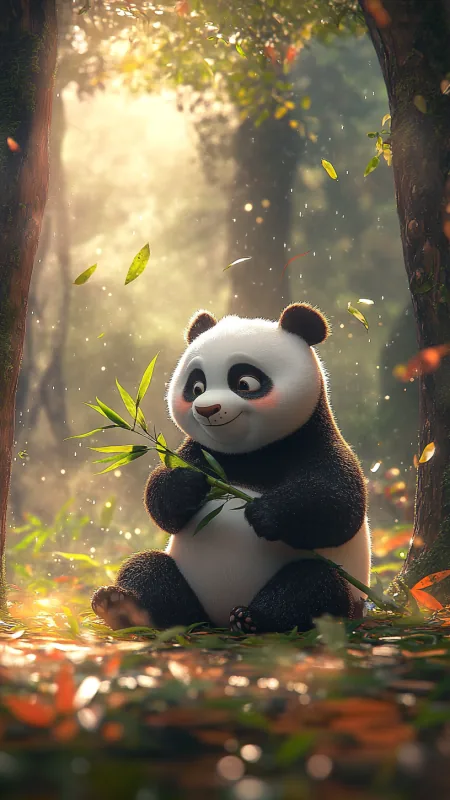 Cute Panda Phone Wallpaper