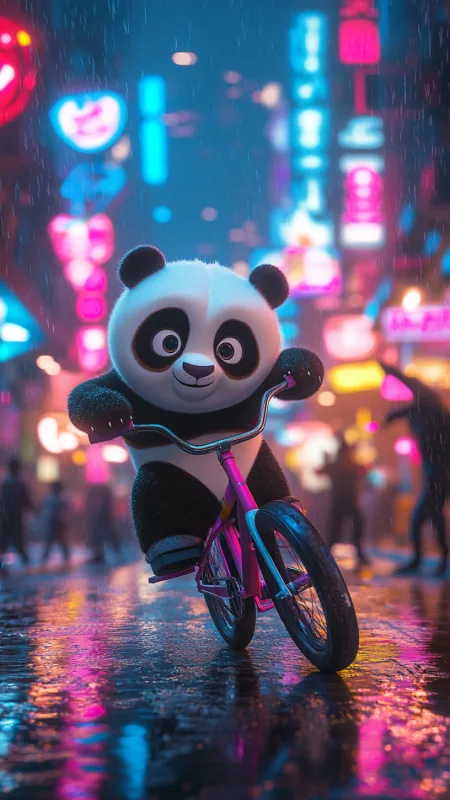 Cute Panda HD Wallpaper