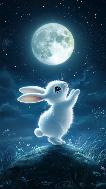 Cute Rabbit Phone Wallpaper