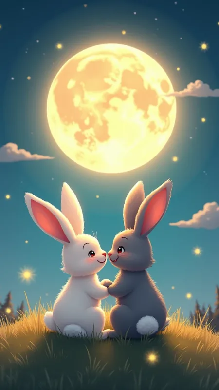 Cute Rabbit Phone Wallpaper