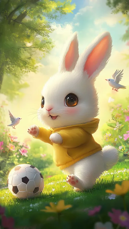 Cute Rabbit Phone Wallpaper