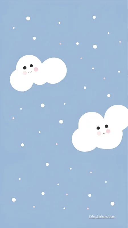 Cute Snow Emoji Aesthetic HD Wallpaper