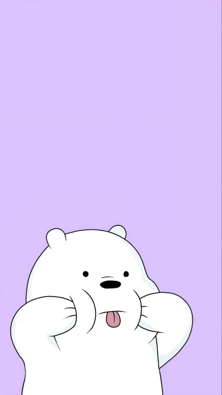 Cute White Bears Wallpaper