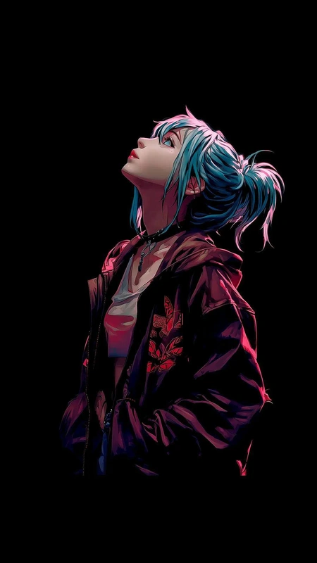 Cyber Pink Girl Wallpaper