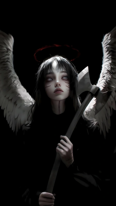 Dark Angel Axe Wallpaper