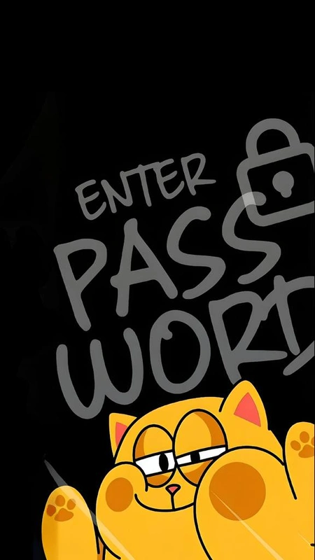 Enter Password Cat Wallpaper