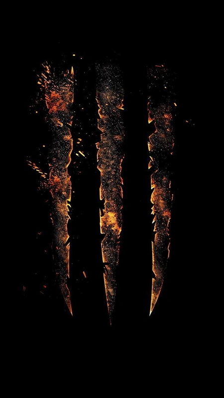 Fire Claw Slash Wallpaper