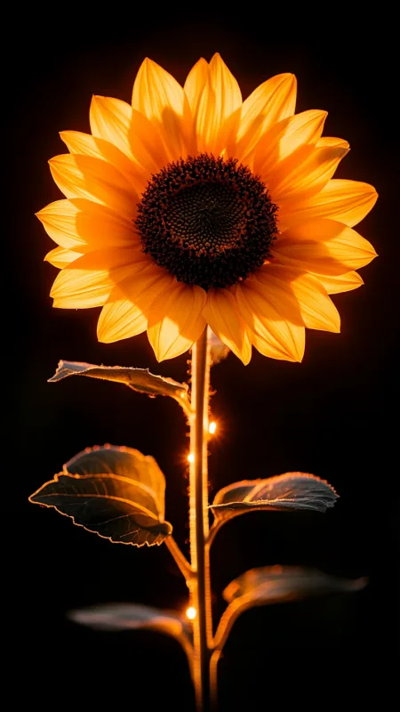 Flowers Alone Bright Yellow Wallpaper