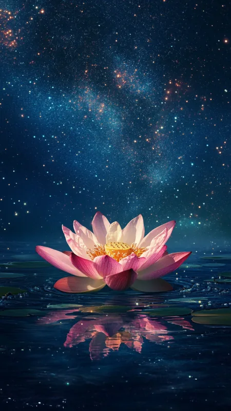 Beautiful Pink Lotus Flower Wallpaper