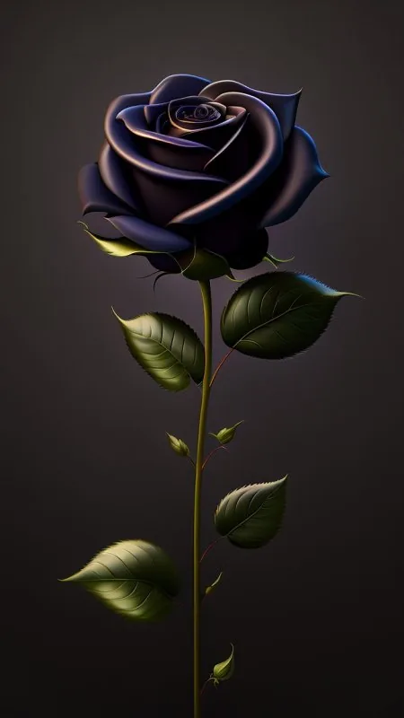 Black Rose HD Flowers Wallpaper