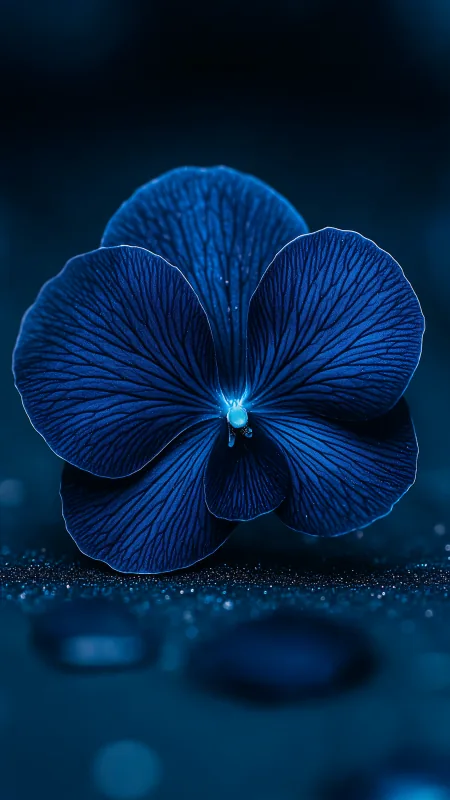 Blue And Purple Flower HD Wallpaper