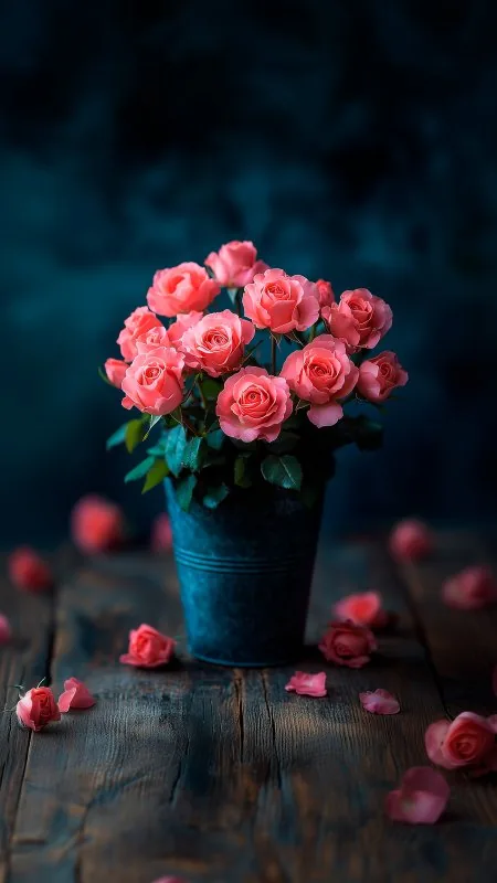 Bouquet Petals Table HD Flowers Wallpaper