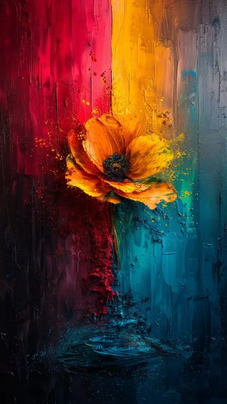 Buttercup Flower Abstract Art HD Wallpaper