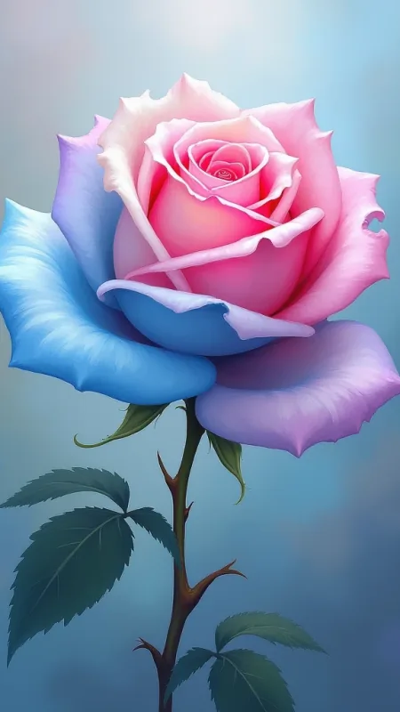Colorful Rose HD Flowers Wallpaper