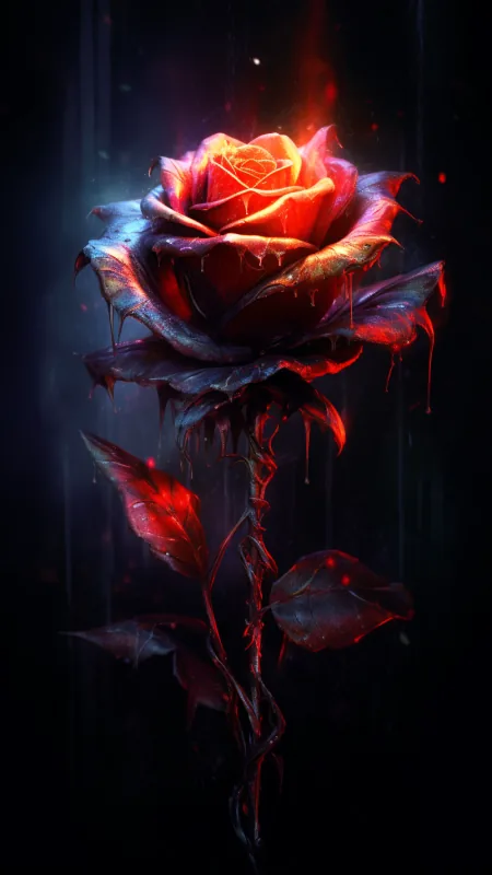 Cosmic Rose Flowers Wallpaper