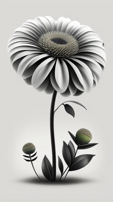 Flowers Dark Wallpaper