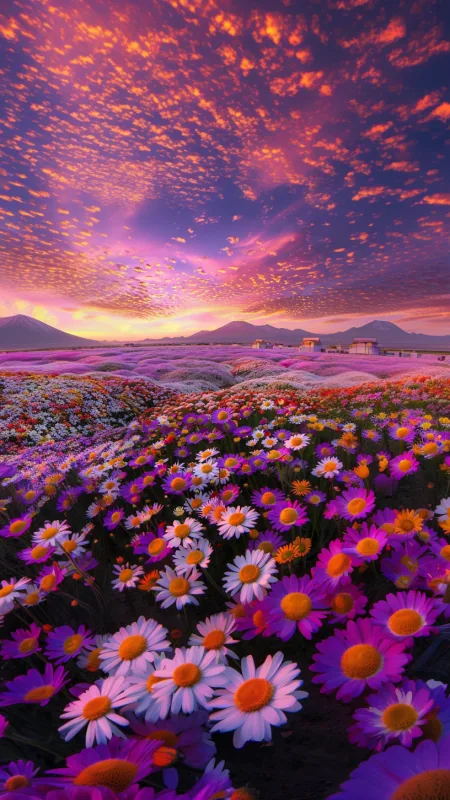 Flowers In The Desert A Purple HD Wallpaper