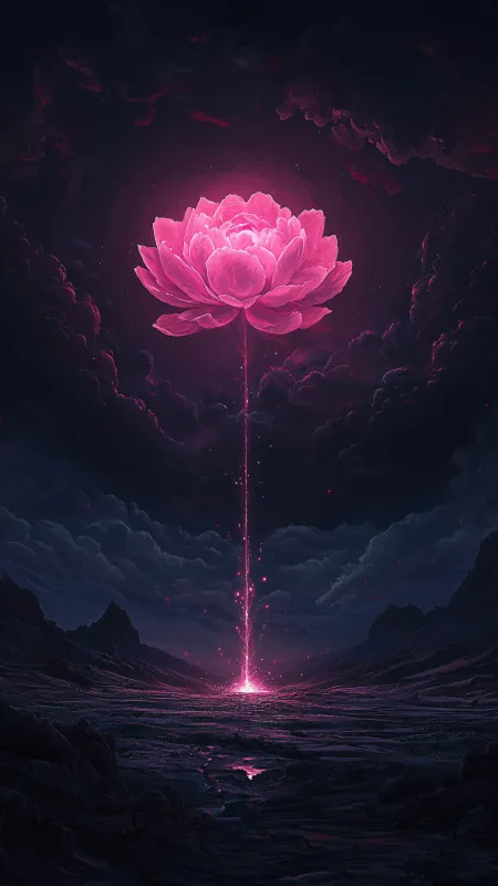 Light Purple Magic Flower HD Wallpaper