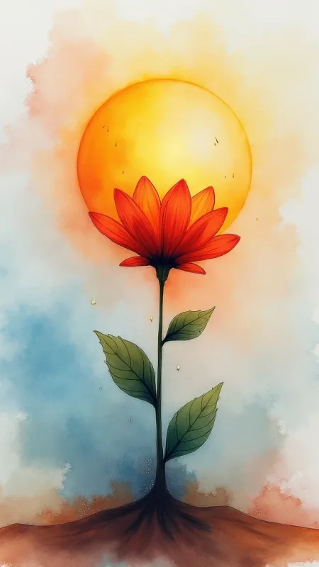 Flower Painting Wallpaper