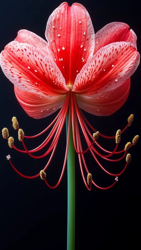 Flower Petals Pink Dark Wallpaper