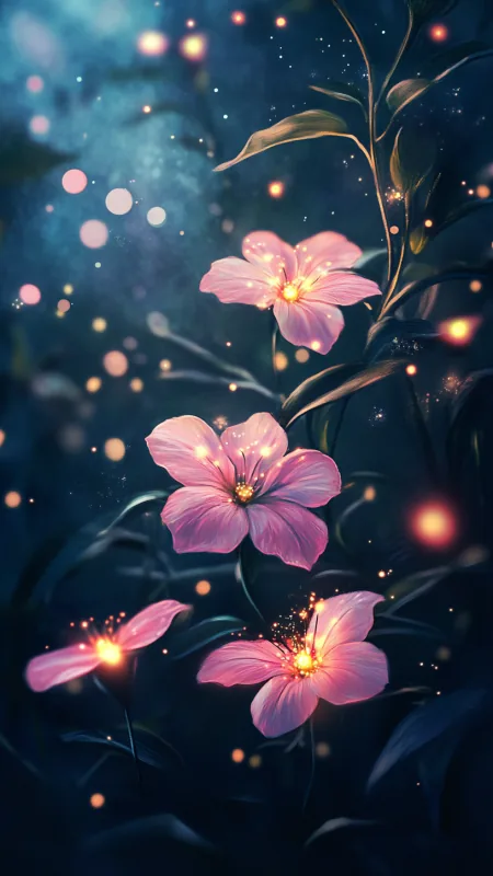 Pink Flowers HD Wallpaper