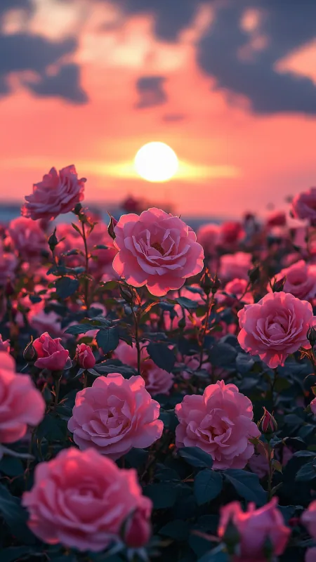 Pink Flowers Wallpaper