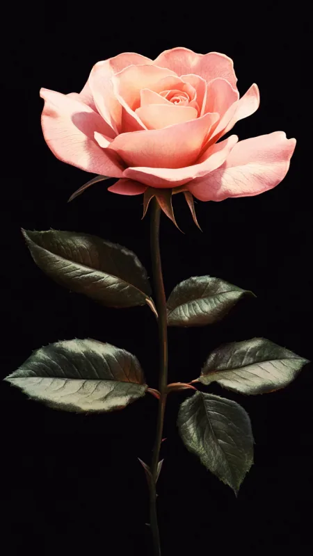 Flowers Pink Rose Wallpaper
