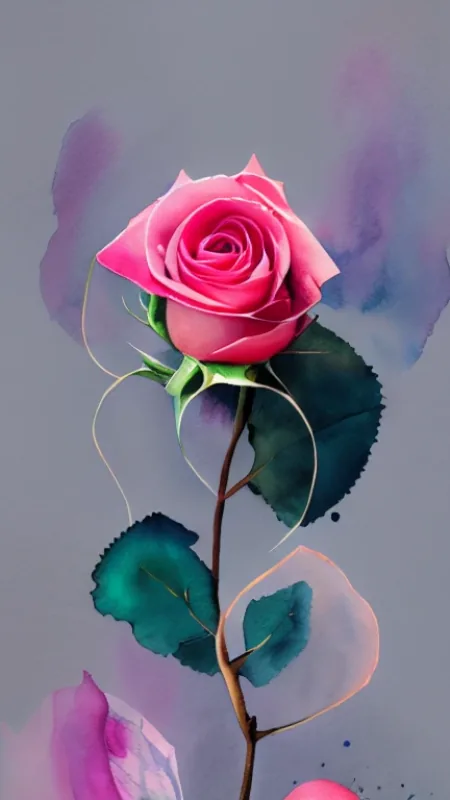 Flowers Pink Rose Wallpaper