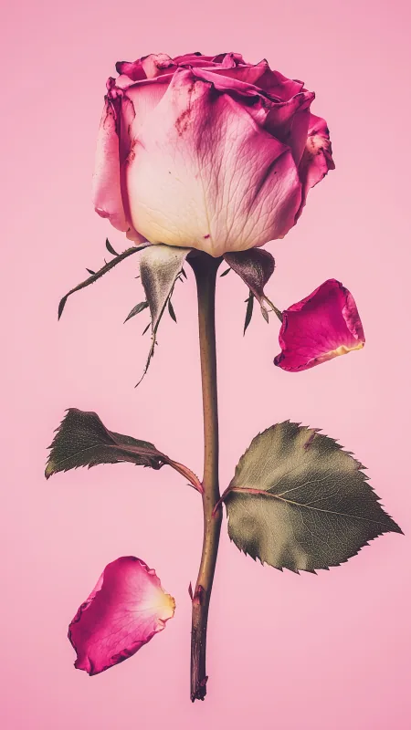 Pink Rose HD Flowers Wallpaper