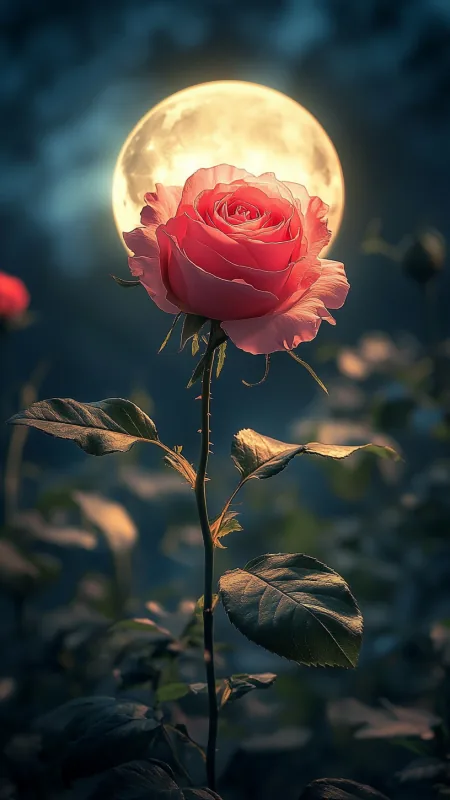Flowers Pink Rose Wallpaper