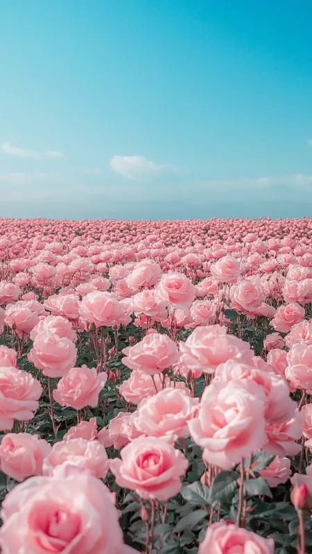 Flowers Pink Roses Wallpaper