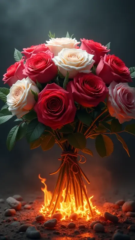 Red And White Roses HD Flowers Wallpaper