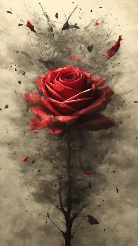 Red Rose Flowers Wallpaper