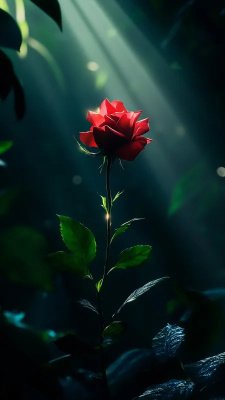 Red Rose HD Flowers Wallpaper