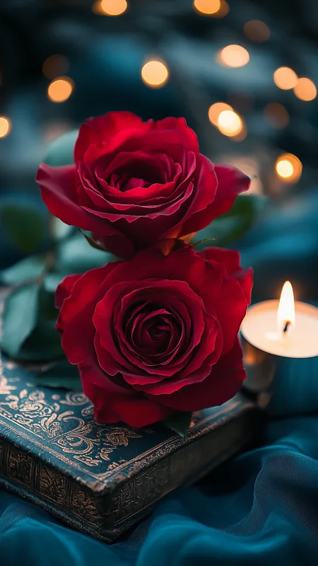 Flowers Red Rose Wallpaper