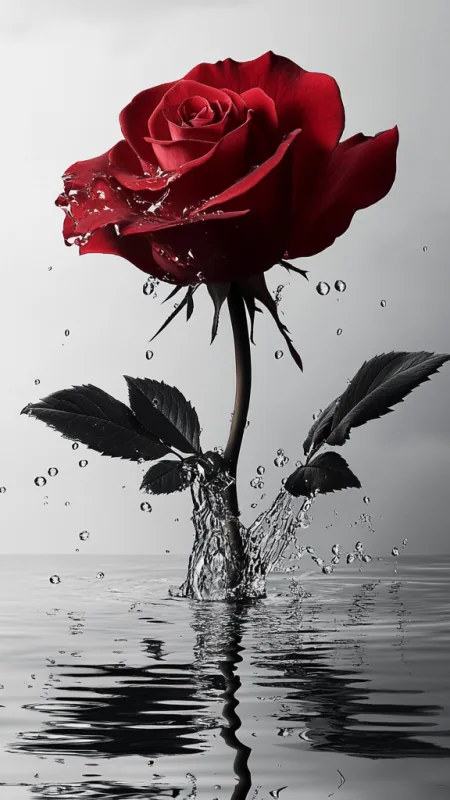 Red Rose Flowers Wallpaper