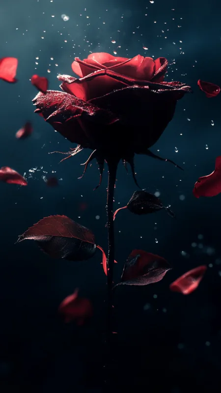 Red Rose Flowers Wallpaper