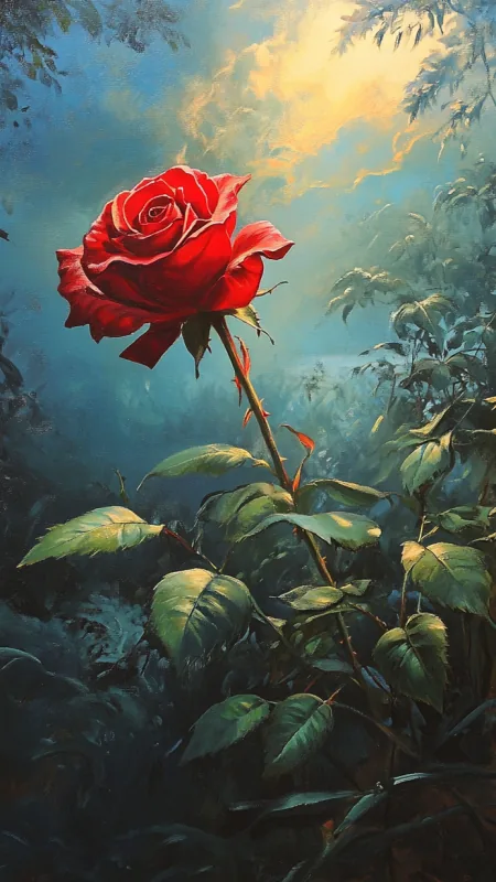 Red Rose HD Flowers Wallpaper