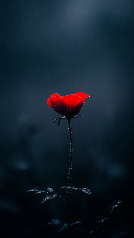 Red Rose HD Flowers Wallpaper