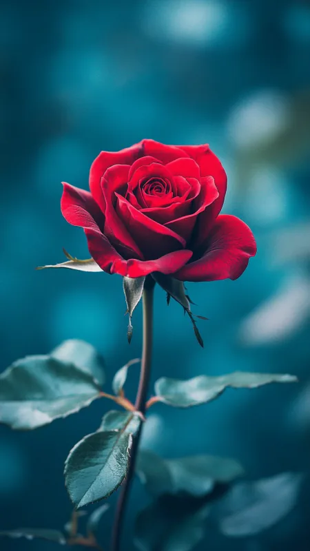Red Rose HD Flowers Wallpaper